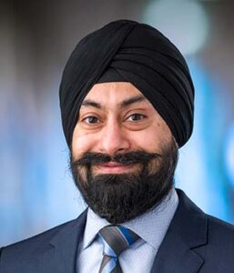 Formal headshot of faculty member Taran Gujral.
